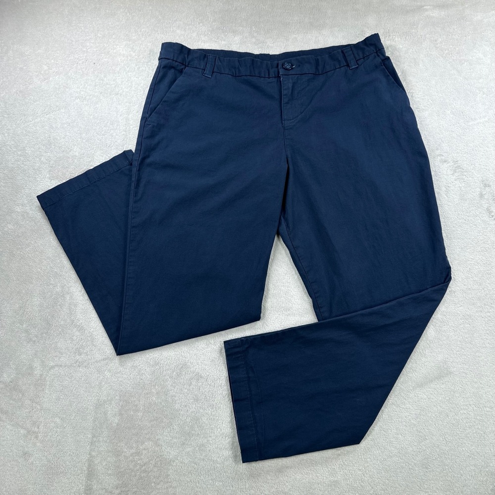 Patagonia Pants Womens 10 Navy Blue Stretch All-Wear Capris Straight Leg Organic